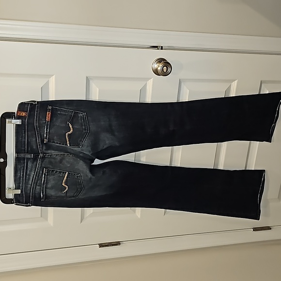 7 For All Mankind Bootcut Jeans (29x32) **Jeweled Pocket** - Picture 3 of 9